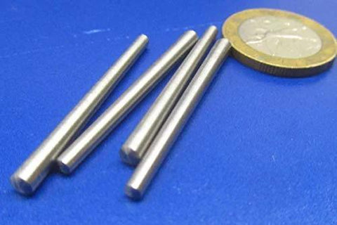 Heavy Duty 18-8 Stainless Steel Taper Pin Set For Precision Machining, 0.125 Inch Large Diameter And 0.094 Inch Small Diameter, 1.50 Inch Long