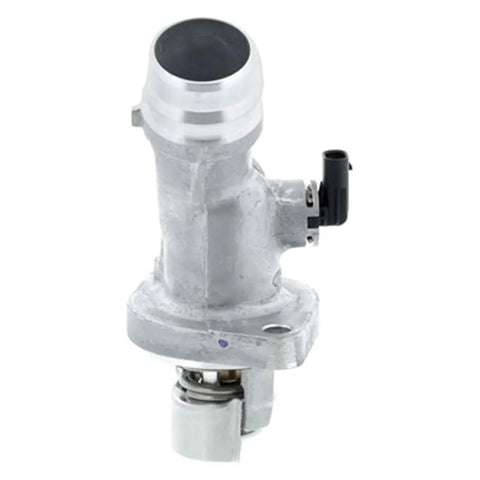 Premium Engine Coolant Thermostat Replacement For Hyundai Elantra Kona Veloster GT showing detailed metal design with connector.
