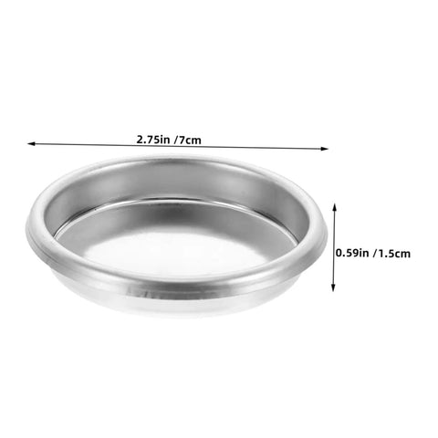 2 Piece Stainless Steel Blind Filters For Espresso Machines And Coffee Makers Pro Grade Cleaning Accessory 2.75in x 0.59in dimension