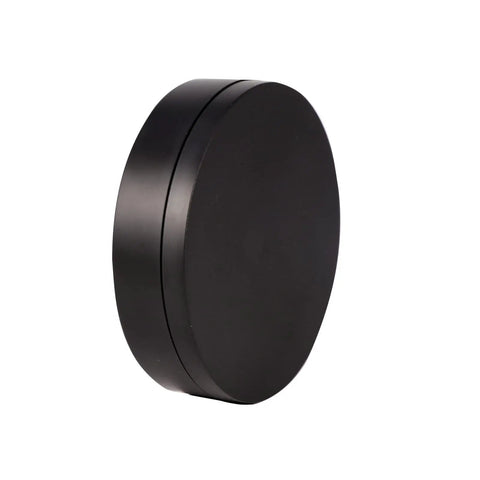 Motorized Rotating Display Stand With Electric Turntable For Products Photography Display Jewelry Watch 3D Models Cake Collectibles featuring sleek matte black design.