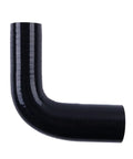 4-Ply 90 Degree High-Performance Silicone Hose Coupler, Black, 1-1.25 Inch ID, 4 Inch Length, Heat Resistant