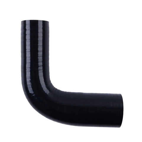 4-Ply 90 Degree High-Performance Silicone Hose Coupler, Black, 1-1.25 Inch ID, 4 Inch Length, Heat Resistant