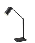 Colby Adjustable Desk Lamp With 15.5 To 32.5 Inch Reach 9W Integrated LED Matte Black Metal Finish Slick Minimalist Table Lamp