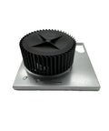 80 CFM Upgraded Plug In Bath Vent Motor Replacement For 8 X 8 In Housing, Quiet 2.5 Sones, shown from front view