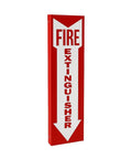Red And White Fire Extinguisher Safety Sign For Walls And Doors Built To Last Indoor Outdoor Tough Signage With High Visibility Easy Mount