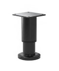 Cold Rolled Steel Adjustable Furniture Leg With Black Powder Coat Base For Cabinets And Tables Wobble Free Leveling Support Heavy Duty Stabilizer
