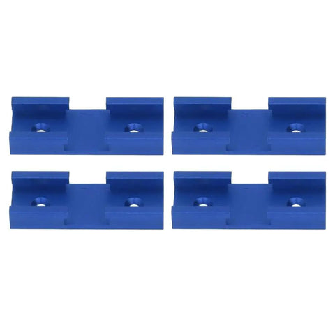 Four Piece T Track Intersection Kit For Woodworking 80mm Pro Grade Aluminum Alloy T Track Setup With Cross Track Clamps