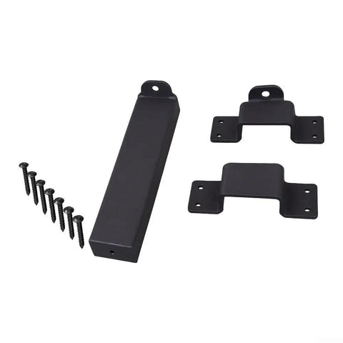 7.5-Inch Slide Bolt Gate Latch Padlockable 7.5-Inch Slide Bolt with brackets and screws for secure installation.