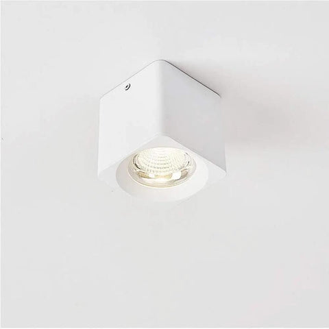 WKNHHL Recessed Lighting Housing Trim Kits White Cob Ceiling Spotlight Fixture Downlight Super Bright Square Aluminum indoor panel light.