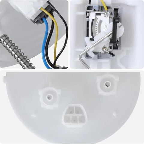 Close-up of Replacement Fuel Pump Module Assembly for Toyota Sienna 2004-2006 3.3L showing wiring and component details.