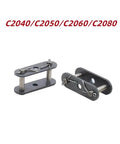 Heavy Duty Carbon Steel Double Pitch Conveyor Chain Clasp For C2080, durable, lock link design for secure industrial use.