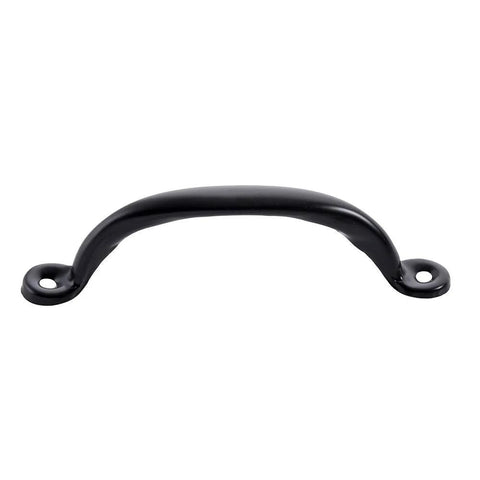 Heavy Duty 4 7 Eighth Inch Cabinet Pull Handle Set Of 50 Black Finish Door Pulls for cabinets and furniture, single view.