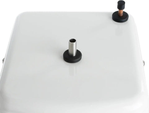 Top view of AH 1300 Quick And Hot Instant Hot Water Tank For Fast On Demand Water, featuring connectors for under-sink setup.