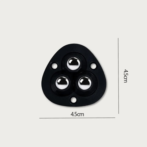 4 Pcs Self Adhesive Mini Casters Wheels For Appliances And Furniture 1.8 Inch 360 Degree Swivel No Drill Peel And Stick Silent Glide