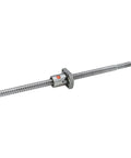 Heavy Duty C7 Precision Ballscrew With 1204 1210 Lead, Flange Nut BK BF10 End Machined, Hardened Chromium Steel, Low Friction Recirculating Ball Design, Anti Backlash For 3D Printing And CNC Projects, 12mm ball screw