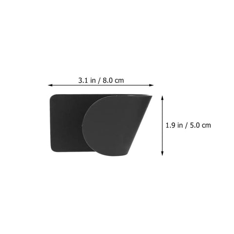 Wall Mounted Pot Lid Organizer Rack For Lids And Cutting Boards ABS Black Universal Lid Holder No Drill Perforation Free Design