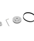 Heavy Duty Timing Belt Pulley Kit With 20 And 60 Tooth Sprockets For 3D Printer Builds, 200Mm Closed Loop Belt, Aluminum Alloy Idler Wheels, 6Mm Wide Track Gear, 6.35Mm Bore Fits Rigid Print Arms, shown with belt, pulleys, and wrench