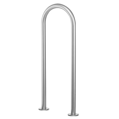 Premium Aluminum Dock Boarding Handrail And Swimming Pool Railing With Rustproof Base Plate For Decks And Boats Giving Tough As Nails Support and Slick Anodized Build For Real Deal Waterfront Safety Measuring Thirty Six Inches Long, showing the sleek design.