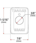 Diagram of Switch Insert Panel For Toyota And Mitsubishi Vehicles With OEM Look Easy To Install Durable Materials, dimensions labeled
