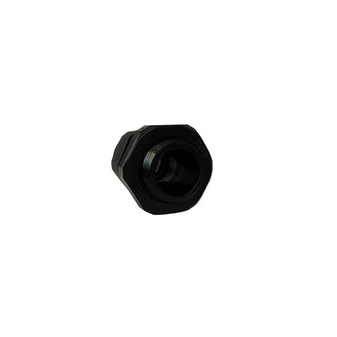Close-up view of a black Cable Gland Kit 10Pcs PG9 PA66 waterproof adjustable nylon cable gland with gasket for 4 to 8mm cables.