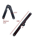 Kickass Heavy Duty 180 Degree Rotatable Support Hinges With All Matching Mounting Hardware For Cabinet Doors Wooden Boxes And Craft Woodworking Projects featuring dimensions 8.86" and 8".