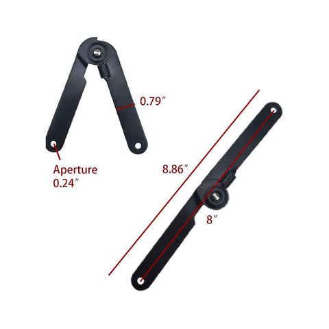 Kickass Heavy Duty 180 Degree Rotatable Support Hinges With All Matching Mounting Hardware For Cabinet Doors Wooden Boxes And Craft Woodworking Projects featuring dimensions 8.86" and 8".