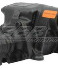 Remanufactured Power Steering Gear Rack Assembly Built Tough For Sweet Handling And Zero Drama Direct Bolt In Replacement For Domestic Cars Slick Install Guaranteed Longevity Part 5020137, side view of assembly.