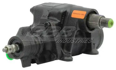 Remanufactured Power Steering Gear Rack Assembly Built Tough For Sweet Handling And Zero Drama Direct Bolt In Replacement For Domestic Cars Slick Install Guaranteed Longevity Part 5020137, side view of assembly.