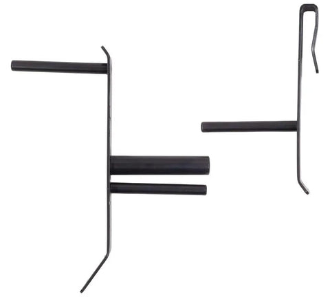 Flatbed Trailer Strap Handling Kit Strap Winder in steel with black powder coat for 2-4 inch winch straps, side view
