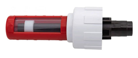 Pro Grade Flow Meter Assembly 25280-100-950 For Powerclean Ultra Chlorine Feeder Easy Fit Replacement Part With Precise Dosing Sensor For Pool And Spa Sanitation Equipment, red and white plastic