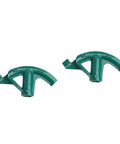 Two Piece Copper Tubing Bender Set Manual Pipe Bending Tool For Professional Plumbing And Electrical Projects Easy Flex Elbow Maker Durable Steel Construction Heavy Duty HZWMQDLF green bender heads showing precise curvature design