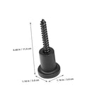Screw from Sliding Barn Door Track Spacers Kit With Breezy Install Aesthetic Wall Mount Hardware For Home Doors