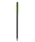 6.25 Inch Aluminum Crossbow Bolt with green vane and durable tip, part of 12 pack for hunting and target practice, mini arrows for steady flight