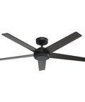 Hunter 52 inch Indoor Ceiling Fan and Remote Control, Embrook Matte Black Ceiling Fan, 6 Speed ENERGY STAR, 55150, view from below