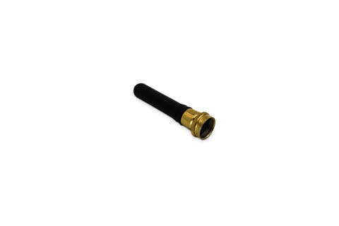 Water Powered Drain Cleaner Kit Combo Pack For 0.75 To 4 Inch Pipes Easy To Use Unclogging Kit brass nozzle close-up on white background