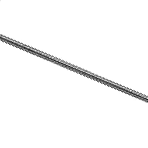Stainless Steel Fully Threaded Rod 5/16-18 Thread Size 12 Inch Length 304 Grade Rust Resistant shown at angle in 6 pack