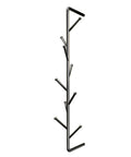 Sleek Modern Wall Mount Coat Rack Heavy Duty Entryway Storage Hook Space Saving Hallway Organizer Durable Metal Bedroom Hanger, black design