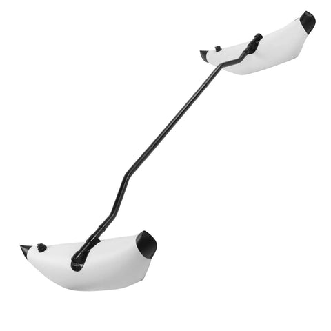 Inflatable Kayak Stabilizer With Outrigger Kit For Higher Stability Lightweight Portable Canoe Stabilizer for easy install in white.