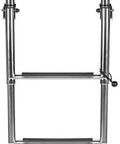 Foldable Telescoping Boat Deck Ladder With 4 Wide Non Slip Steps For Easy Water Entry Rear Entry Inboard Dock Ladder for Yacht Pool
