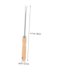 Ergonomic Wooden Handle Weed Puller Tool For Gardeners Lightweight Weeding Tool For Dandelions And Weeds Easy Grip Back Saving Garden Hand Tool For Home Yards Yard Work Buddy with dimensions