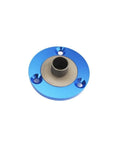 Premium Aluminum Router Table Insert Plate With Precision Center Bushing, blue, flat surface for woodworking alignment.