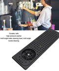 Top Shelf Heavy Duty Stainless Steel Pitcher Rinser With Power High Pressure Spray Jet And Quick Drip Tray, mounted in bar setting.
