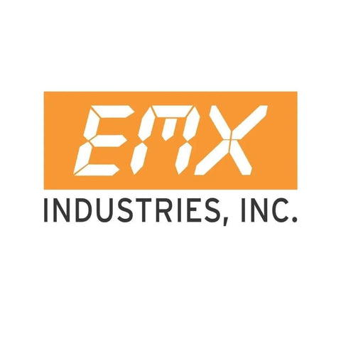 EMX Industries, Inc. logo on an orange background