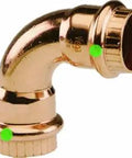 ProPress Zero Lead Copper 90 Degree Elbow Three Quarter Inch P To P 10 Pack Fast Wet Connections Plumbing Fittings