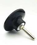 Image of Two Pack 3 Inch Sanding Disc Holder With Quick Change Disc Adapter And One Quarter Inch Shank in black with metal shank.