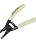 Glow In The Dark Grips Wire Stripper And Cutter With Serrated Curve Nose For 10 To 18 AWG Solid And 12 To 20 AWG Stranded Wire Pro Grade Tool Made In USA