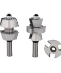 Shaker Door Router Bit Set with Half Inch Shank 15 Degree for interior and exterior doors, carbide tip, heavy duty view