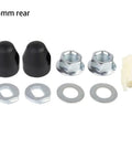 Hub Motor Axle Set For Electric Bicycles With 12mm And 14mm Lock Nuts, Lock Washers And Nut Covers, Carbon Steel Components