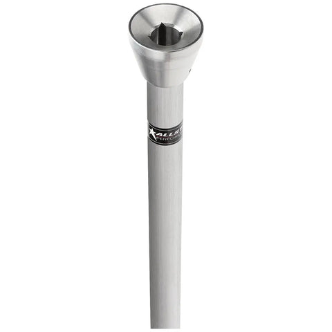 Extension Rod For Panhard Bar Mount With Threaded Shaft Fits One And Three Quarter Inch Tubing Easy Frame Side Adjustment Standard Kit With 2 Inch Range Drop Mount Adds 5 Inches Lightweight 1.2 Lb, silver rod on 1-3/4 in tubing
