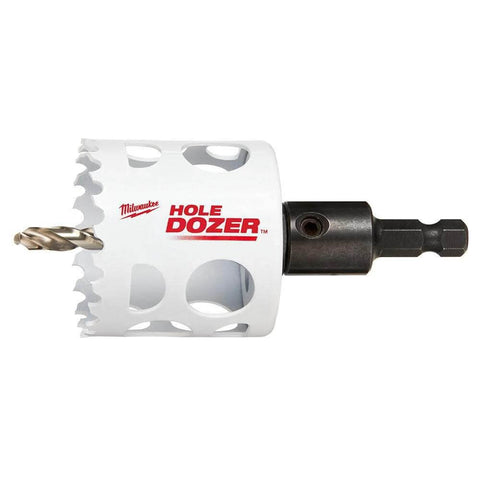 Milwaukee Hole Dozer bi-metal hole saw, 2-inch, with hex shank arbor